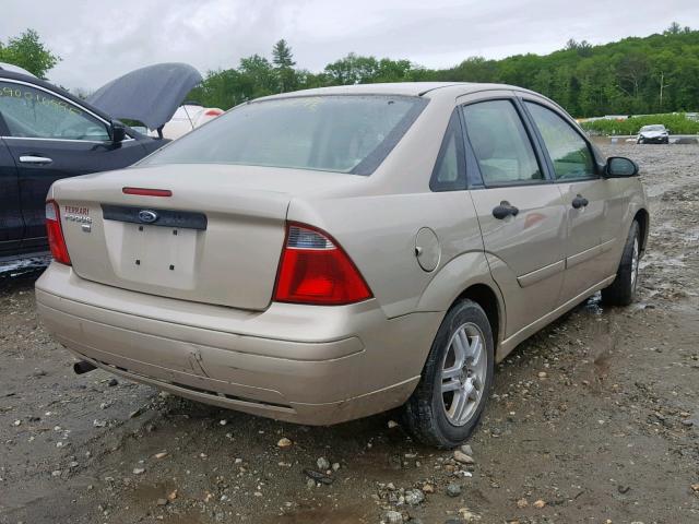 1FAFP34N17W256982 - 2007 FORD FOCUS ZX4 TAN photo 4