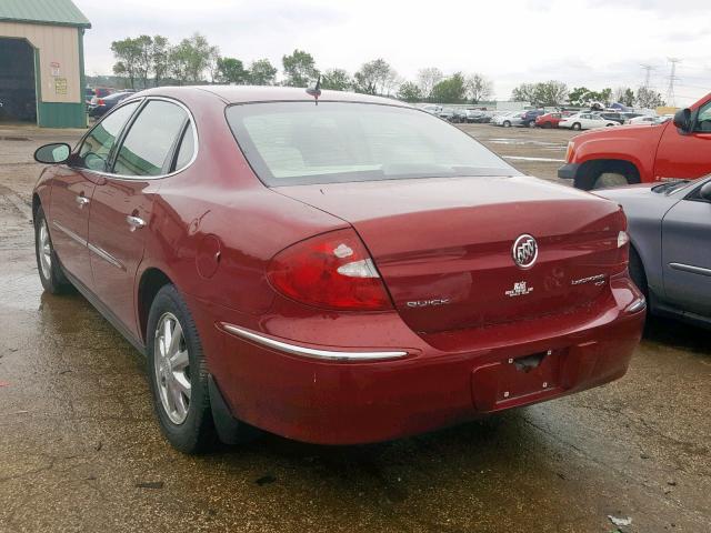 2G4WC582271204152 - 2007 BUICK LACROSSE C MAROON photo 3