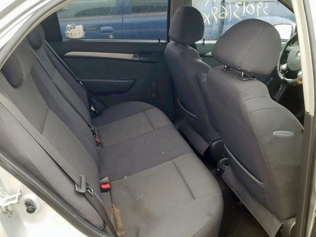 KL1TD56678B008534 - 2008 CHEVROLET AVEO BASE Сұр фото 6