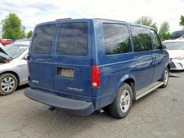 1GNDM19X64B129454 - 2004 CHEVROLET ASTRO BLUE photo 4