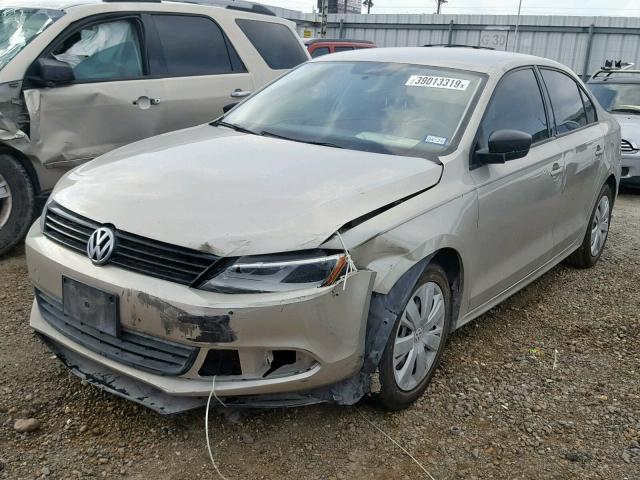 3VWLL7AJ7EM289173 - 2014 VOLKSWAGEN JETTA TDI TAN photo 2