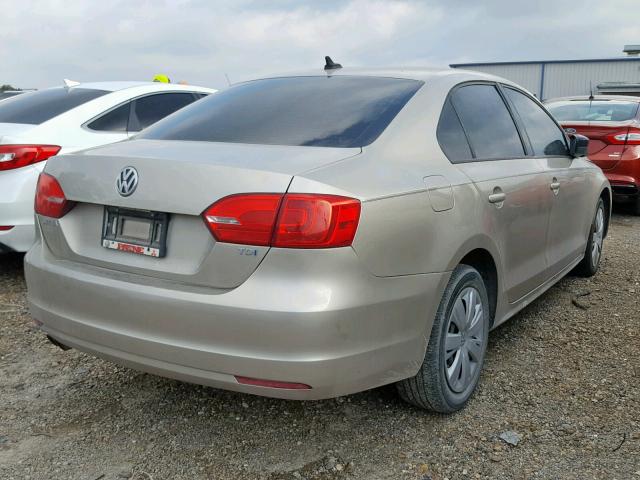 3VWLL7AJ7EM289173 - 2014 VOLKSWAGEN JETTA TDI TAN photo 4