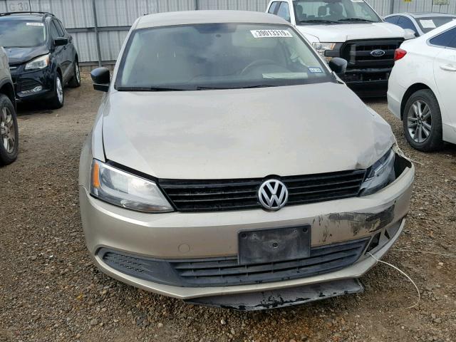 3VWLL7AJ7EM289173 - 2014 VOLKSWAGEN JETTA TDI TAN photo 9