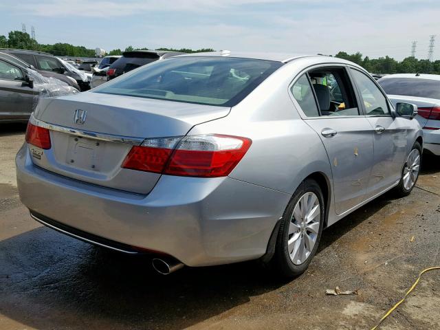 1HGCR2F85EA075324 - 2014 HONDA ACCORD EXL SILVER photo 4