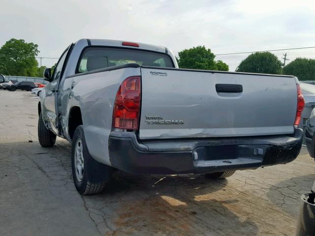 5TENX22N56Z228011 - 2006 TOYOTA TACOMA SILVER photo 3