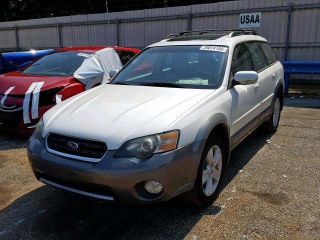 4S4BP85C354364687 - 2005 SUBARU LEGACY OUT WHITE photo 2