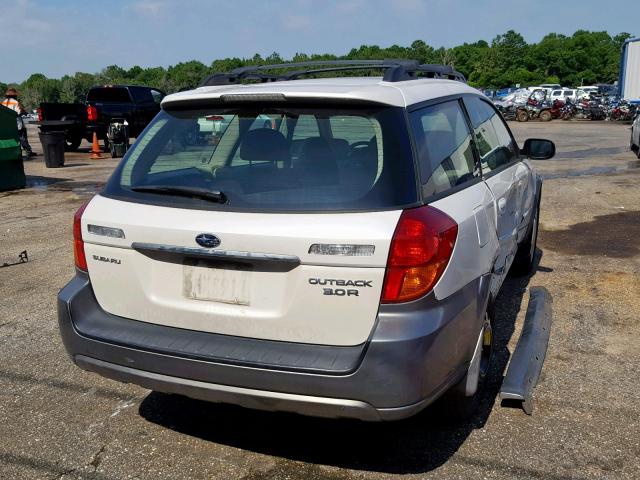 4S4BP85C354364687 - 2005 SUBARU LEGACY OUT WHITE photo 4