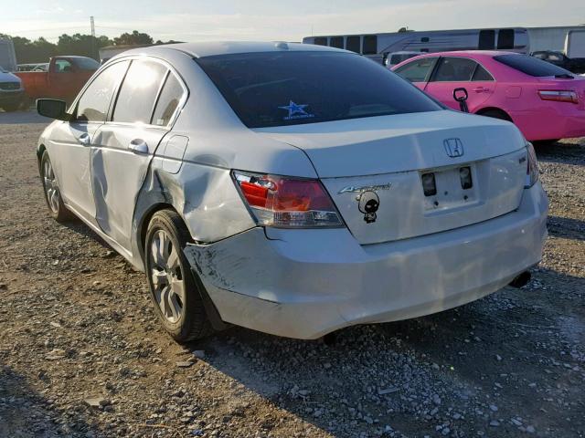 1HGCP36878A033690 - 2008 HONDA ACCORD EXL WHITE photo 3