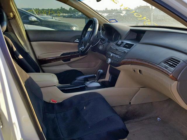 1HGCP36878A033690 - 2008 HONDA ACCORD EXL WHITE photo 5