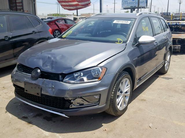 3VWH17AU2HM538876 - 2017 VOLKSWAGEN GOLF ALLTR GRAY photo 2