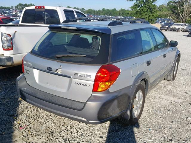 4S4BP61C757345164 - 2005 SUBARU LEGACY OUT SILVER photo 4