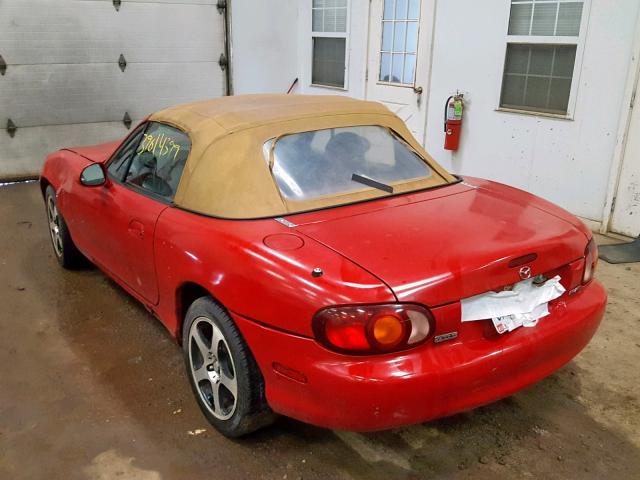 JM1NB3533X0102262 - 1999 MAZDA MX-5 MIATA RED photo 3