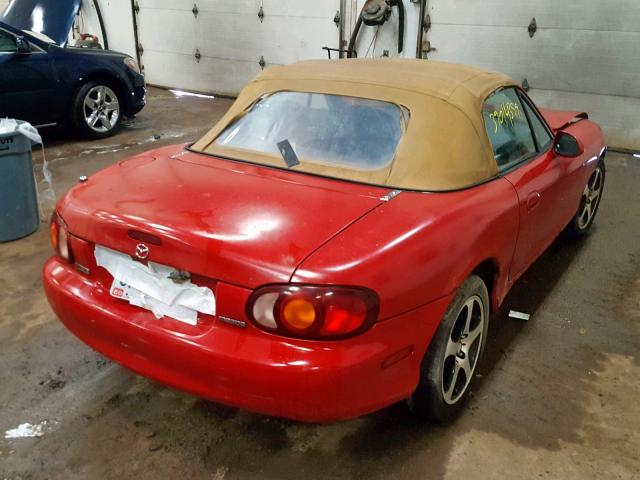 JM1NB3533X0102262 - 1999 MAZDA MX-5 MIATA RED photo 4