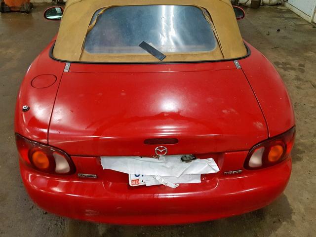 JM1NB3533X0102262 - 1999 MAZDA MX-5 MIATA RED photo 6