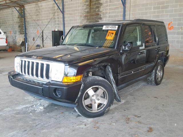 1J8HH48K19C550353 - 2009 JEEP COMMANDER BLACK photo 2