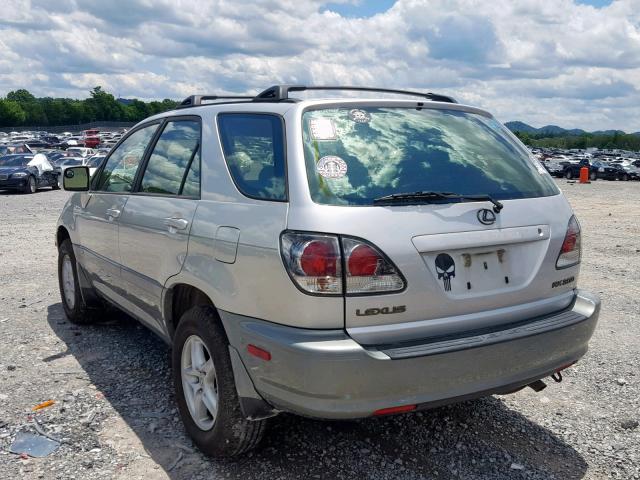 JTJHF10U120292123 - 2002 LEXUS RX 300 SILVER photo 3