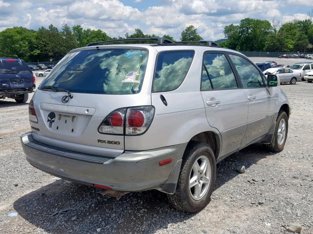 JTJHF10U120292123 - 2002 LEXUS RX 300 SILVER photo 4