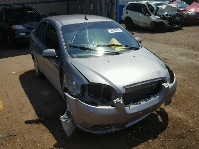 KL1TD5DE9AB132725 - 2010 CHEVROLET AVEO LS GRAY photo 1