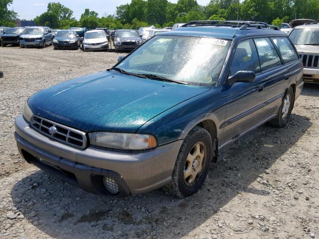 4S3BG4857T6386039 - 1996 SUBARU LEGACY OUT TWO TONE photo 2