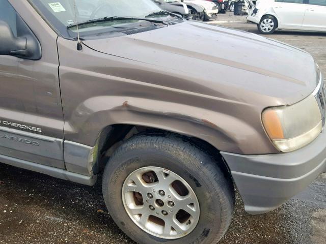 1J4GX48S52C294711 - 2002 JEEP GRAND CHER BEIGE photo 9