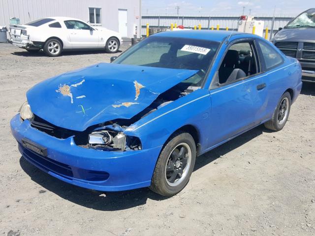 JA3AY11A22U056882 - 2002 MITSUBISHI MIRAGE DE BLUE photo 2