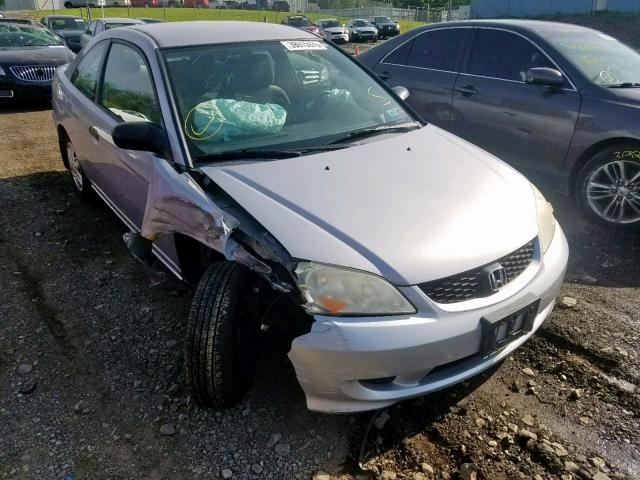 1HGEM22165L055989 - 2005 HONDA CIVIC DX V GRAY photo 1