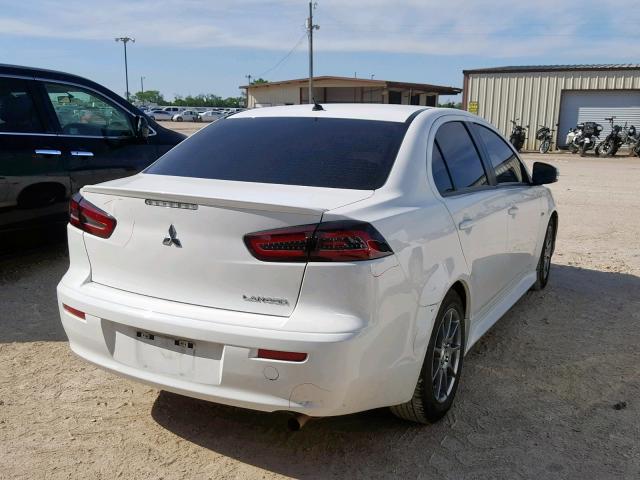 JA32U2FU7FU024119 - 2015 MITSUBISHI LANCER ES WHITE photo 4