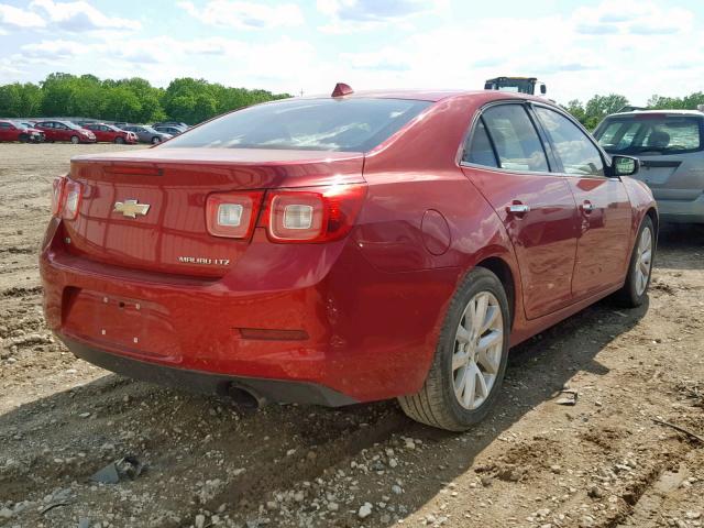 1G11H5SL0EF282381 - 2014 CHEVROLET MALIBU LTZ 红色 照片 4