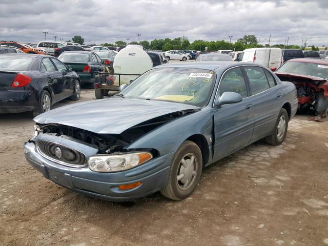 1G4HP54K3Y4100469 - 2000 BUICK LESABRE CU BLUE photo 2