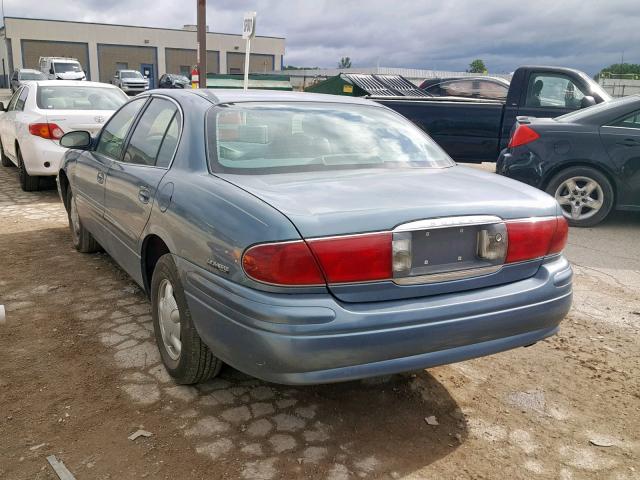 1G4HP54K3Y4100469 - 2000 BUICK LESABRE CU BLUE photo 3