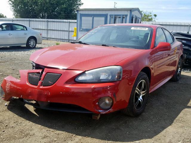 2G2WP552071146799 - 2007 PONTIAC GRAND PRIX RED photo 2