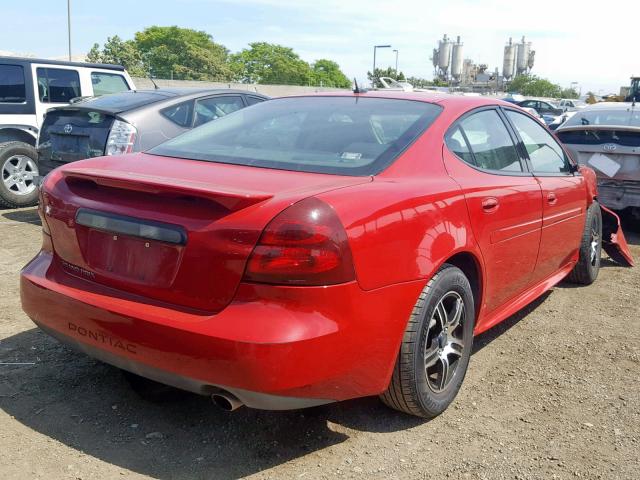 2G2WP552071146799 - 2007 PONTIAC GRAND PRIX RED photo 4