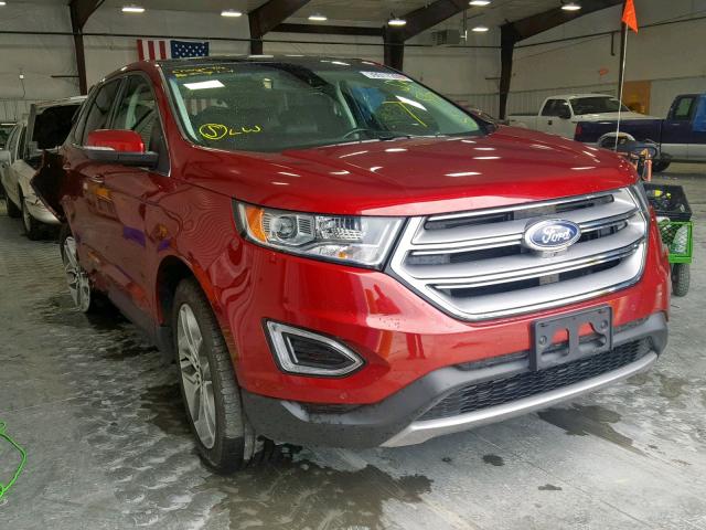 2FMPK4K91HBB46392 - 2017 FORD EDGE TITAN RED photo 1