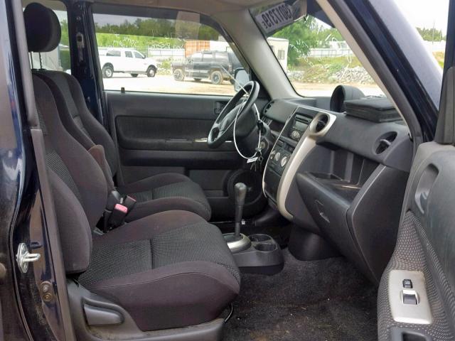 JTLKT324464040895 - 2006 TOYOTA SCION XB შავი ფოტო 5