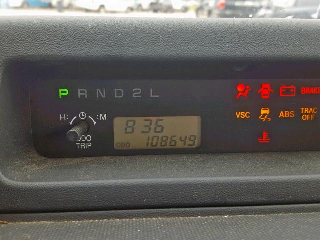 JTLKT324464040895 - 2006 TOYOTA SCION XB შავი ფოტო 8