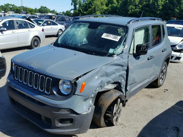 ZACCJBABXHPG41507 - 2017 JEEP RENEGADE S BLUE photo 2