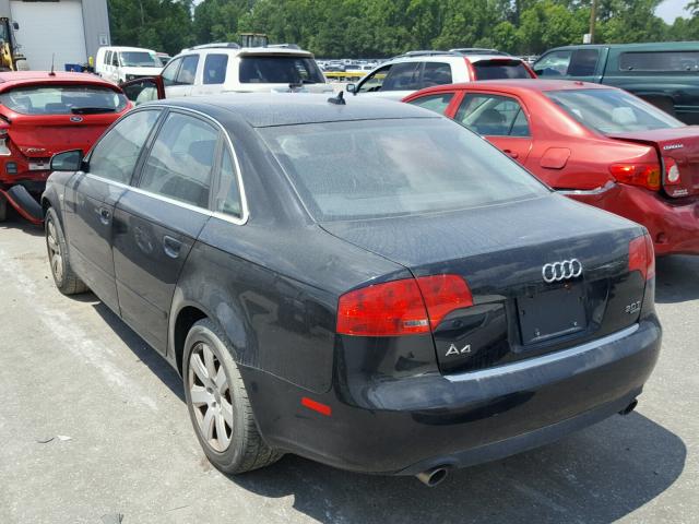 WAUDF98E07A134139 - 2007 AUDI A4 2.0T QU BLACK photo 3