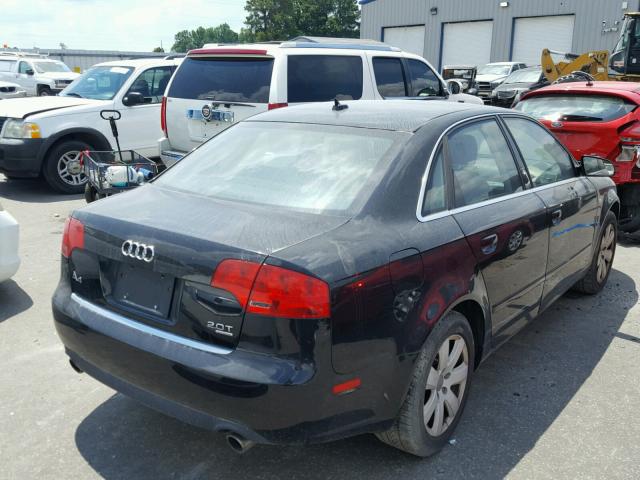 WAUDF98E07A134139 - 2007 AUDI A4 2.0T QU BLACK photo 4