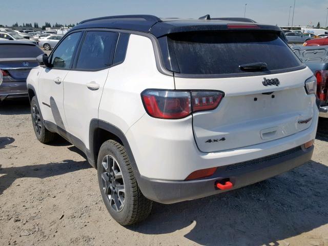 3C4NJDDB3KT617839 - 2019 JEEP COMPASS TR WHITE photo 3