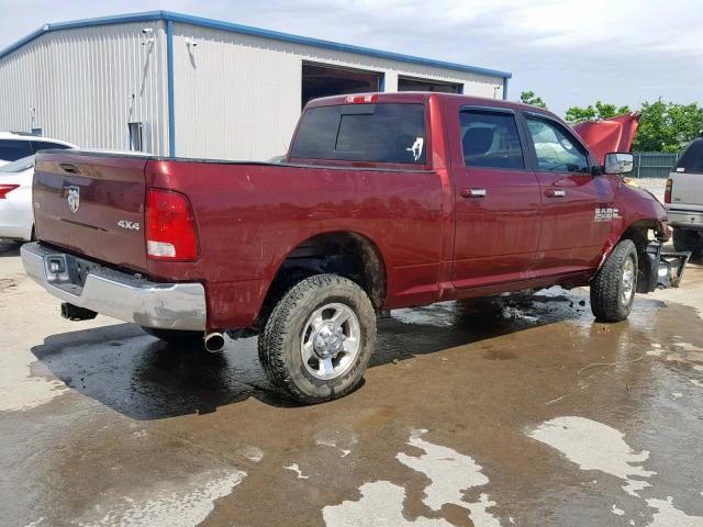 3C6UR5DL3JG215577 - 2018 RAM 2500 SLT BURGUNDY photo 4