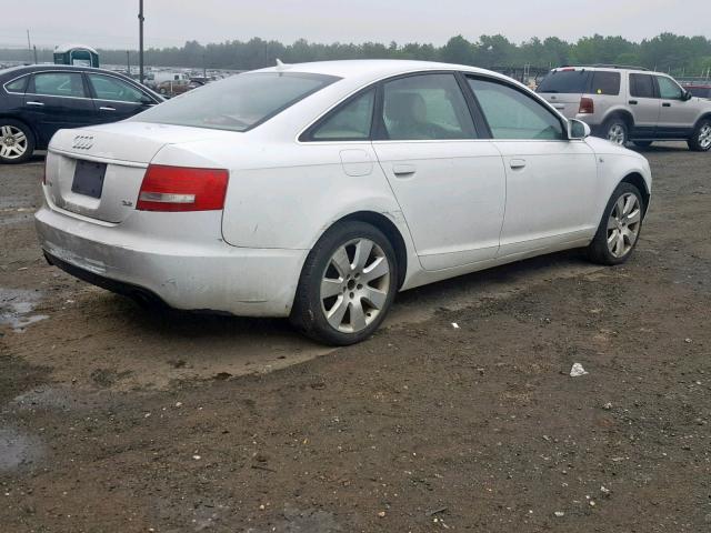 WAUAH74F07N069527 - 2007 AUDI A6 3.2 WHITE photo 4