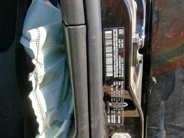 ZACCJBAB5HPE92617 - 2017 JEEP RENEGADE S შავი ფოტო 10