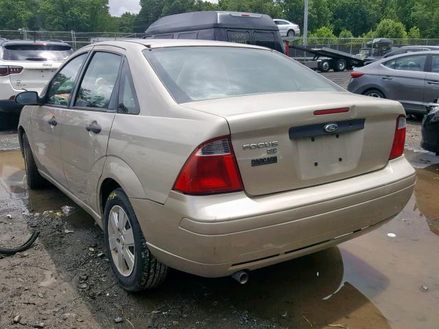 1FAFP34N17W338274 - 2007 FORD FOCUS ZX4 GOLD photo 3