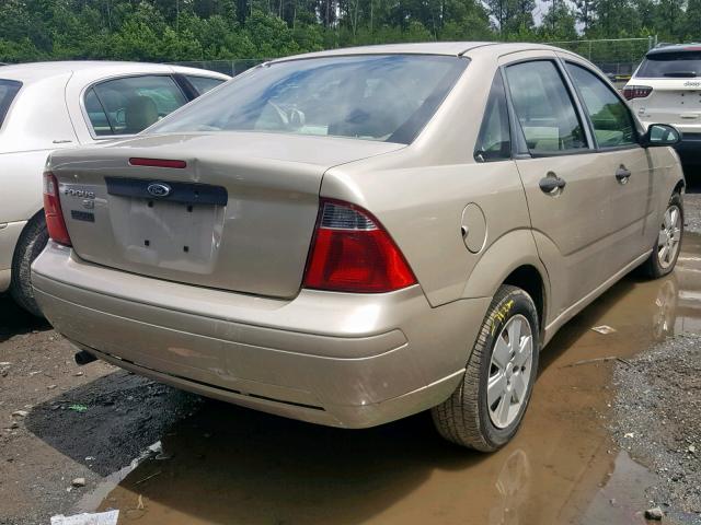 1FAFP34N17W338274 - 2007 FORD FOCUS ZX4 GOLD photo 4