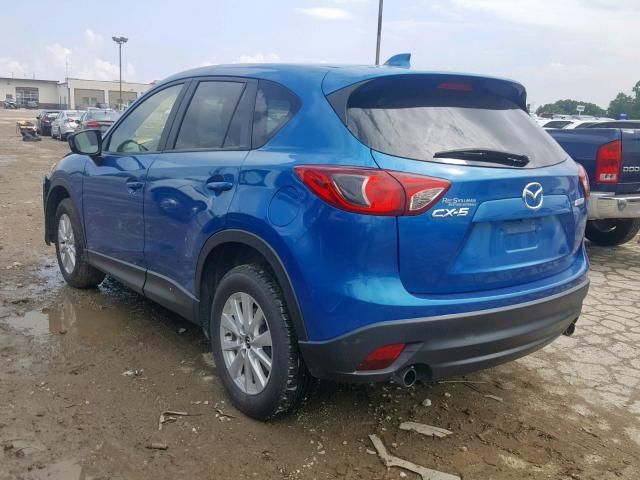 JM3KE2CY8E0373230 - 2014 MAZDA CX-5 TOURI BLUE photo 3