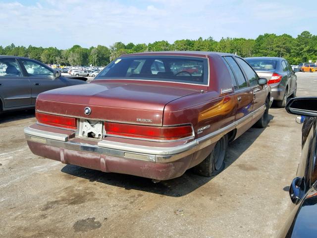 1G4BT5374NR449993 - 1992 BUICK ROADMASTER BURGUNDY photo 4