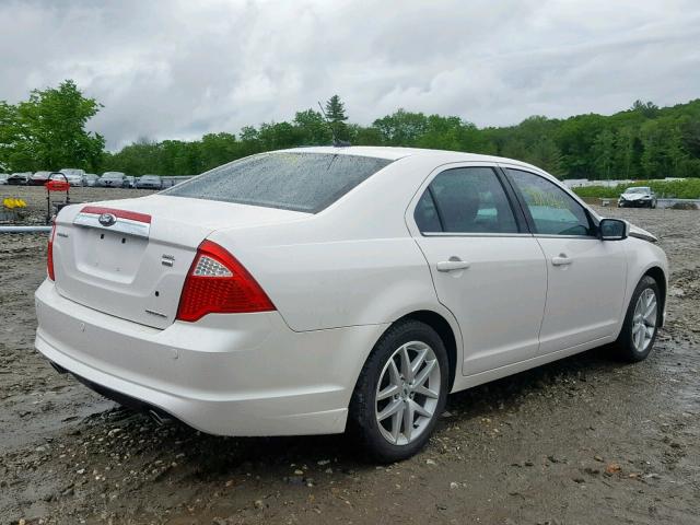 3FAHP0CG2CR386793 - 2012 FORD FUSION SEL WHITE photo 4