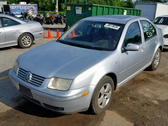 3VWSA69M84M038221 - 2004 VOLKSWAGEN JETTA GLS SILVER photo 2