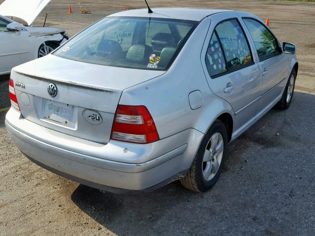 3VWSA69M84M038221 - 2004 VOLKSWAGEN JETTA GLS SILVER photo 4