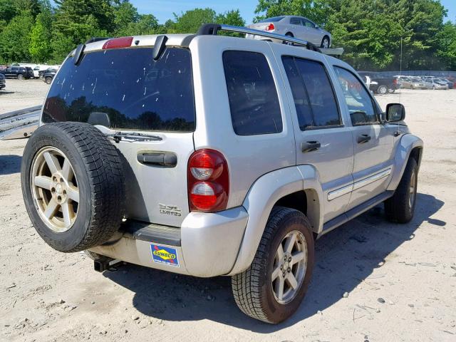 1J4GL58K75W545149 - 2005 JEEP LIBERTY LI SILVER photo 4